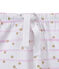 Meisjesshort met dessin wit ECUME/roze ROSE/ OR