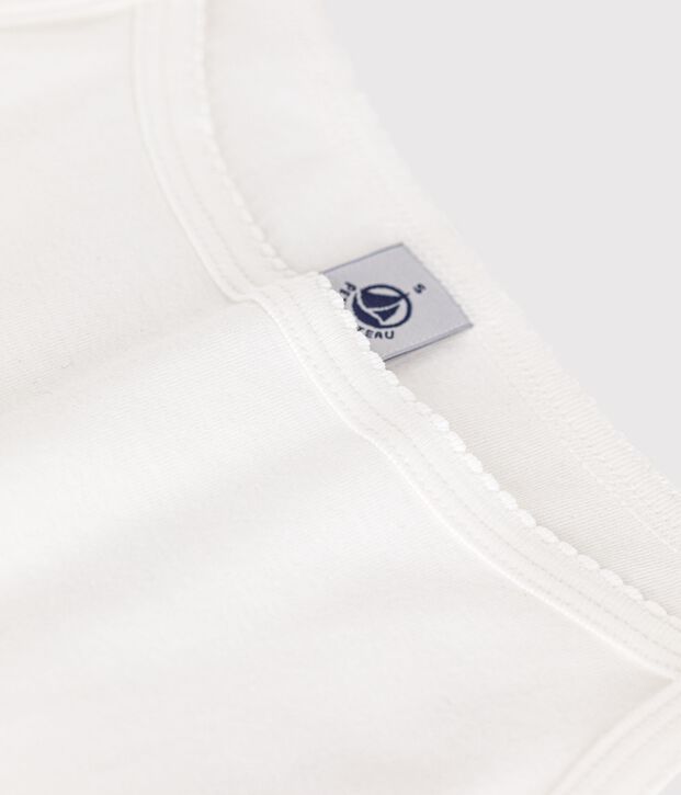 Chemise &agrave; bretelles en coton femme blanc