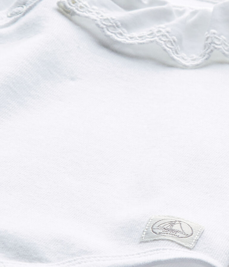 Eerste body voor babymeisjes wit