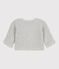 Gebreide uniseks babycardigan in ribbelsteek grijs BELUGA CHINE