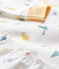 Pyjama imprimé animaux en molleton enfant blanc MARSHMALLOW/blanc MULTICO