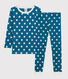 Pyjama snugfit imprimé graphique petit garçon-petite fille en coton biologique