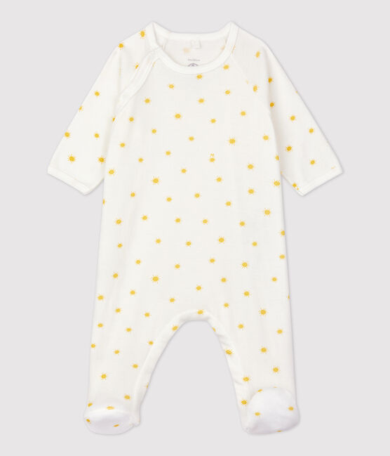Dors-bien bébé en coton biologique blanc MARSHMALLOW/ ORGE