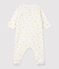 Dors-bien bébé en coton biologique blanc MARSHMALLOW/ ORGE