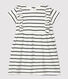 Robe manches courtes rayée en jersey bébé
