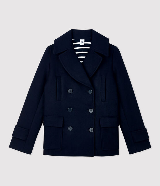Wollen Dames caban blauw SMOKING