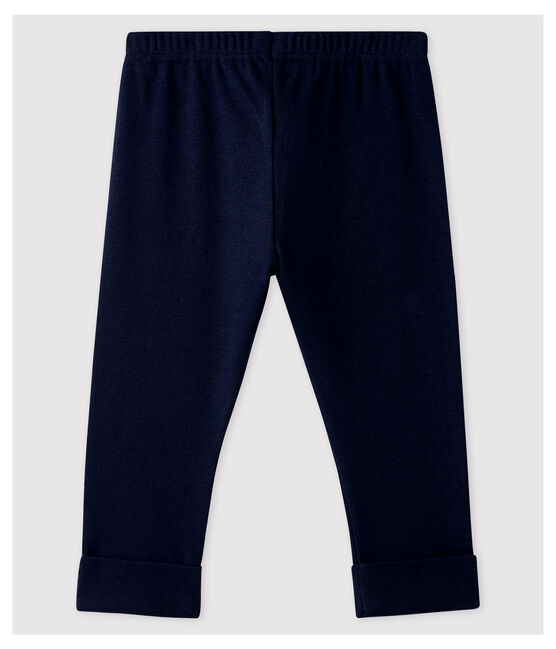 Pantalon en coton bébé fille/bébé garçon bleu SMOKING