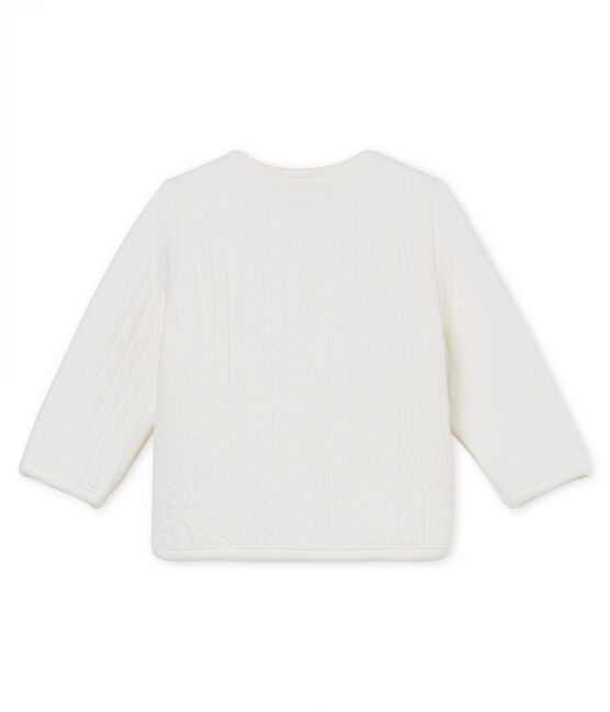 Cardigan en tubique matelassé bébé fille blanc MARSHMALLOW