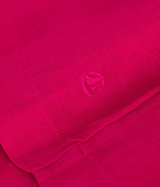 Linnen jurk zonder mouwen voor meisjes roze DELHI