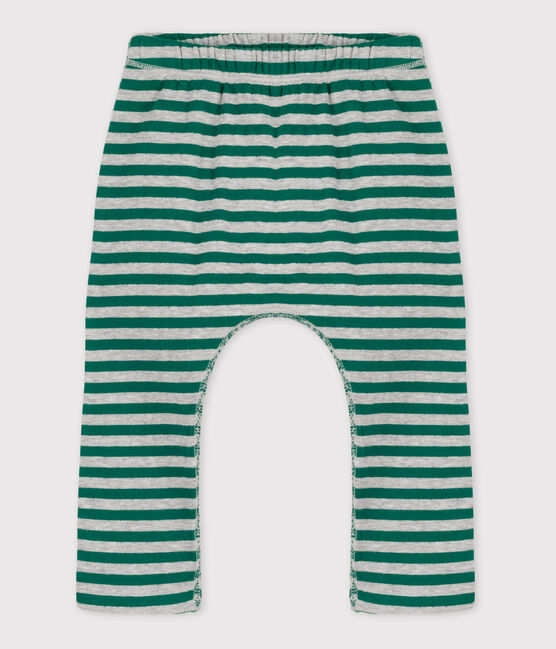 Gestreepte broek in tubic voor baby's EVERGREEN/ FUMEE