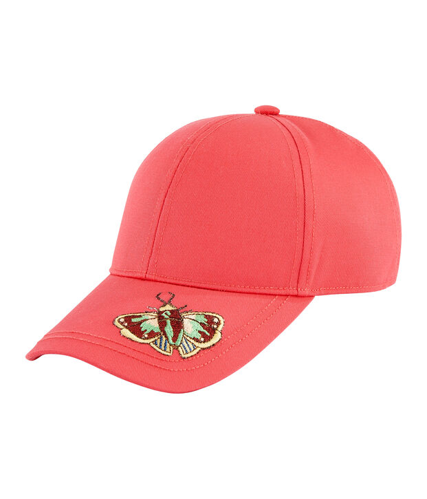 Casquette en twill enfant fille rose