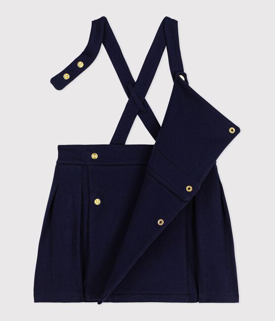 Babyjurk in plisséstof blauw SOIR