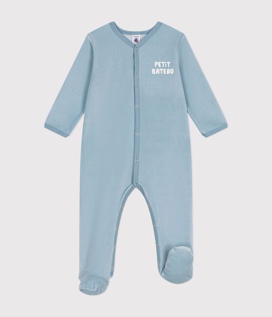 Dors bien en velours bébé bleu ENNEIGE