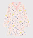 Meisjesnachthemd van ribtricot met fantasieprint