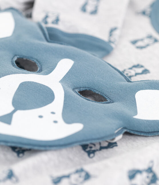 Katoenen pyjama met hond en masker voor kleine meisjes en jongens grijs POUSSIERE/ ROVER