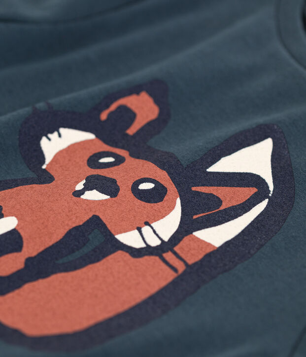 T-shirt met lange mouwen uit katoen voor meisjes/jongens grijs