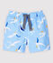Milieuvriendelijke zwembroek voor babyjongen blauw JASMIN/wit MULTICO