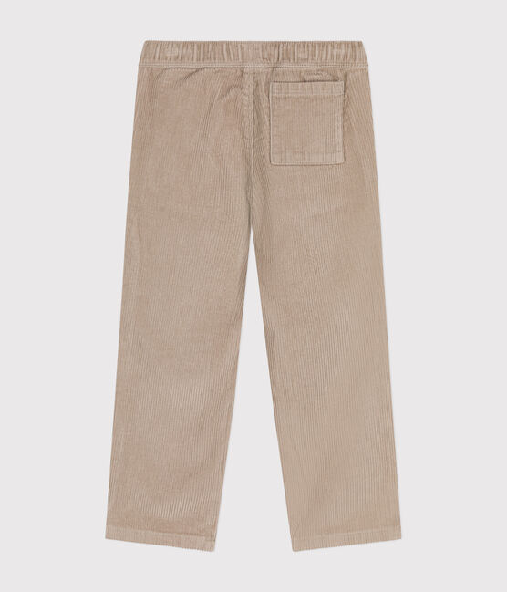 Fluwelen rechte broek voor jongens HUITRE