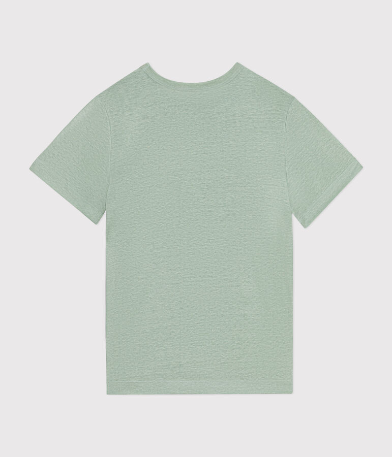 Tee-shirt en lin femme vert
