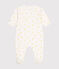 Katoenen babypyjama wit MARSHMALLOW/ ORGE