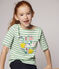T-shirt van jersey met korte mouwen voor meisjes groen ALOEVERA/wit MARSHMALLOW