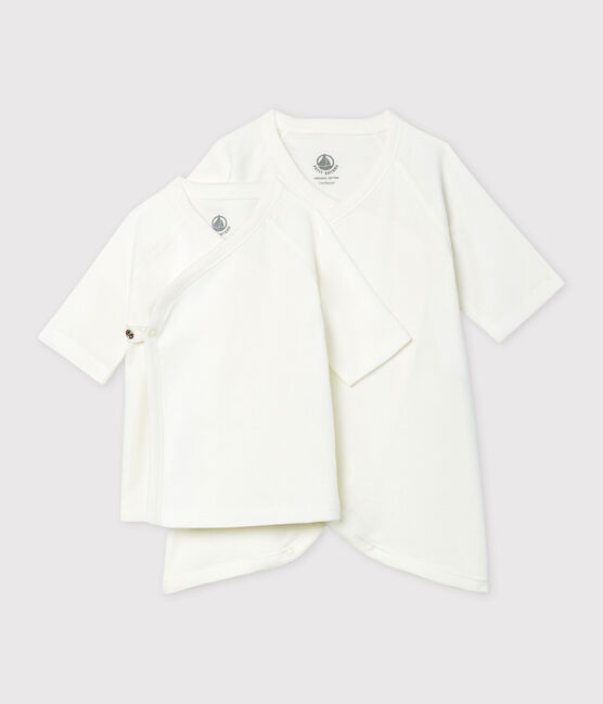 Set kimonorompertje en brassière baby van gebreide stof variante 1