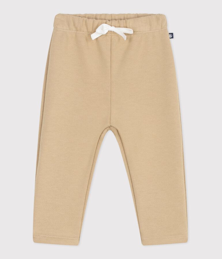 Pantalon de jogging b&eacute;b&eacute; en coton uni CAJOU