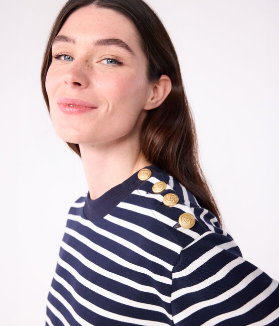 Marinetrui voor dames blauw SMOKING/wit MARSHMALLOW