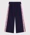 Pantalon de jogging enfant en coton bleu marine