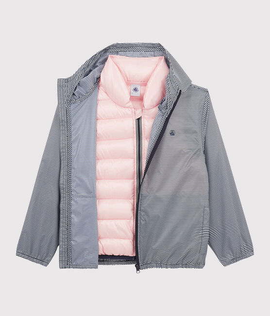 3-in-1 gerecycled winddichte kinderjasje roze MINOIS