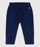 Pantalon bébé en molleton bleu MEDIEVAL