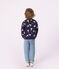 Sweatshirt enfant en coton imprimé bleu SOIR/ MULTICO