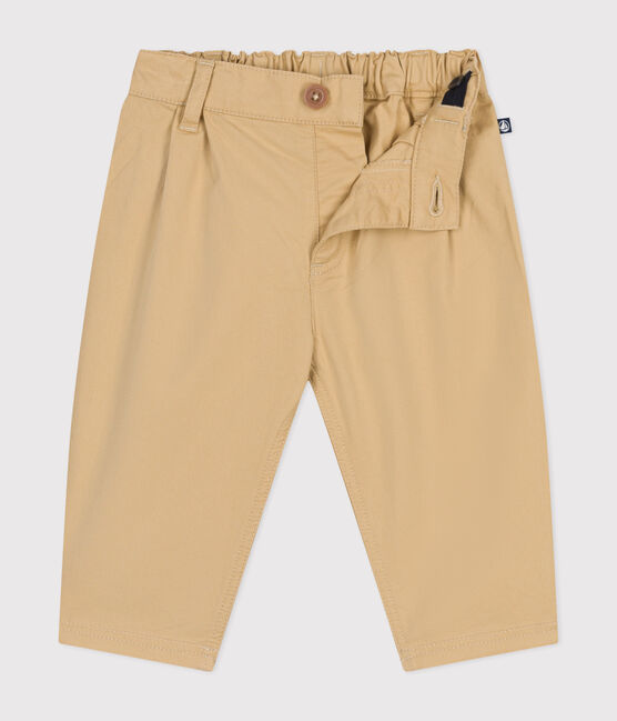 Broek in keperstof voor baby's beige FACILE