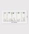 Lot de 5 bodies manches longues lapin bébé en coton variante 1