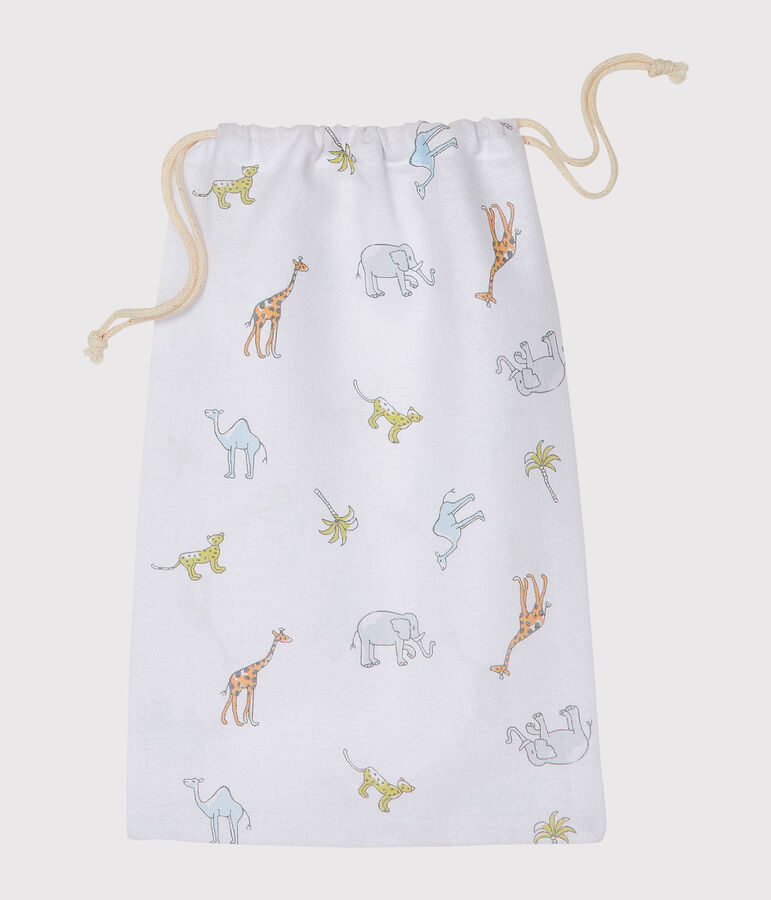 Pochon imprim&eacute; animaux bleu