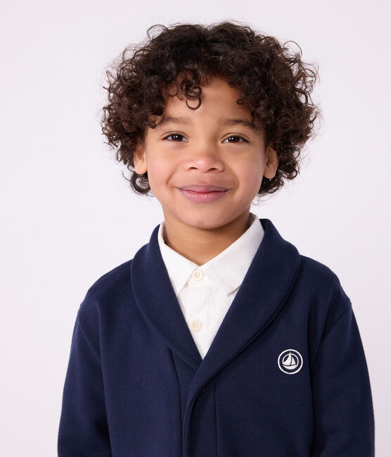 Effen katoenen vestje voor kinderen blauw SMOKING