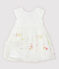 Robe de cérémonie avec du tulle brodé bébé fille blanc MARSHMALLOW/blanc MULTICO