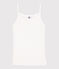 Chemise à bretelles L'ICONIQUE en coton BIO Femme blanc ECUME