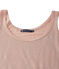 Débardeur femme en lin laqué rose ROSE/gris ARGENT