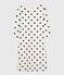 Chemise de nuit femme en coton imprimé cœur bleu MILK/ SOIR