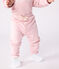Pantalon bébé en coton uni rose JOLI