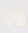 Short enfant en coton motifs c&oelig;urs blanc MARSHMALLOW