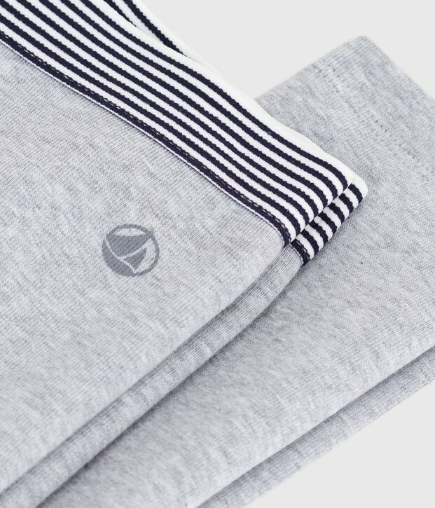 Effen katoenen broek in leggingstijl voor kinderen grijs