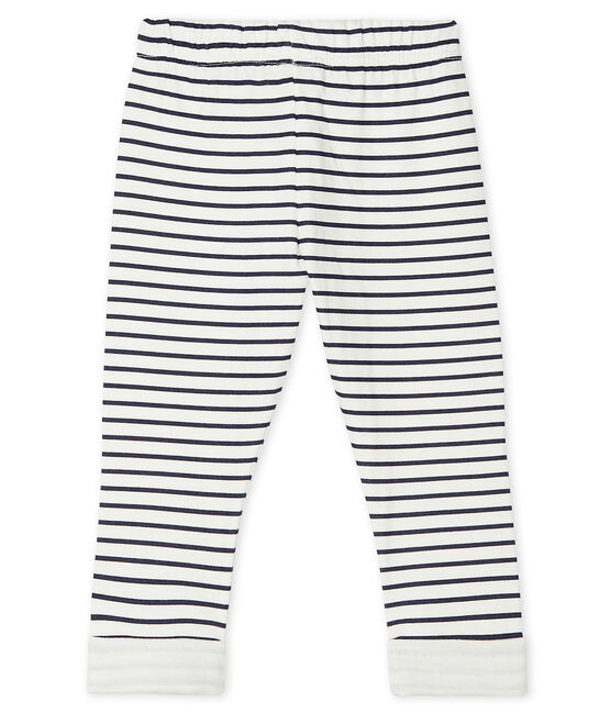 Broek van tubic met print baby wit MARSHMALLOW/blauw SMOKING