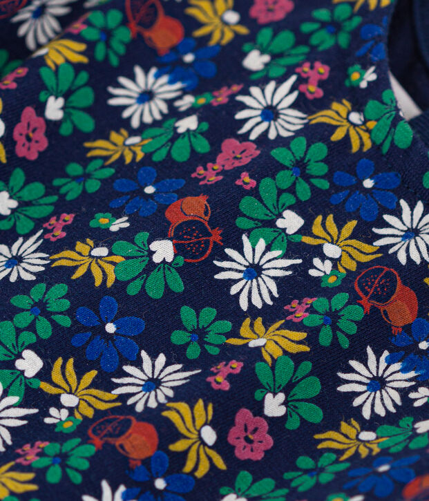 Blouse sans manche en jersey b&eacute;b&eacute; bleu/multicouleur