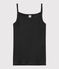 Chemise à bretelles iconique en coton Femme noir NOIR