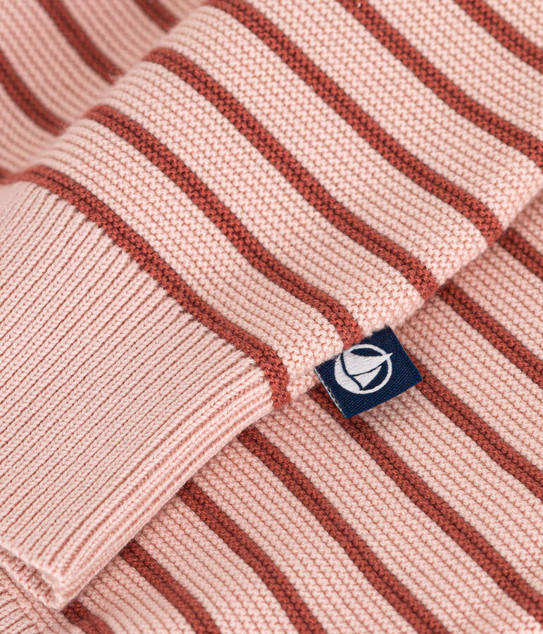 Pull ray&eacute; en coton femme SALINE/ FAMEUX