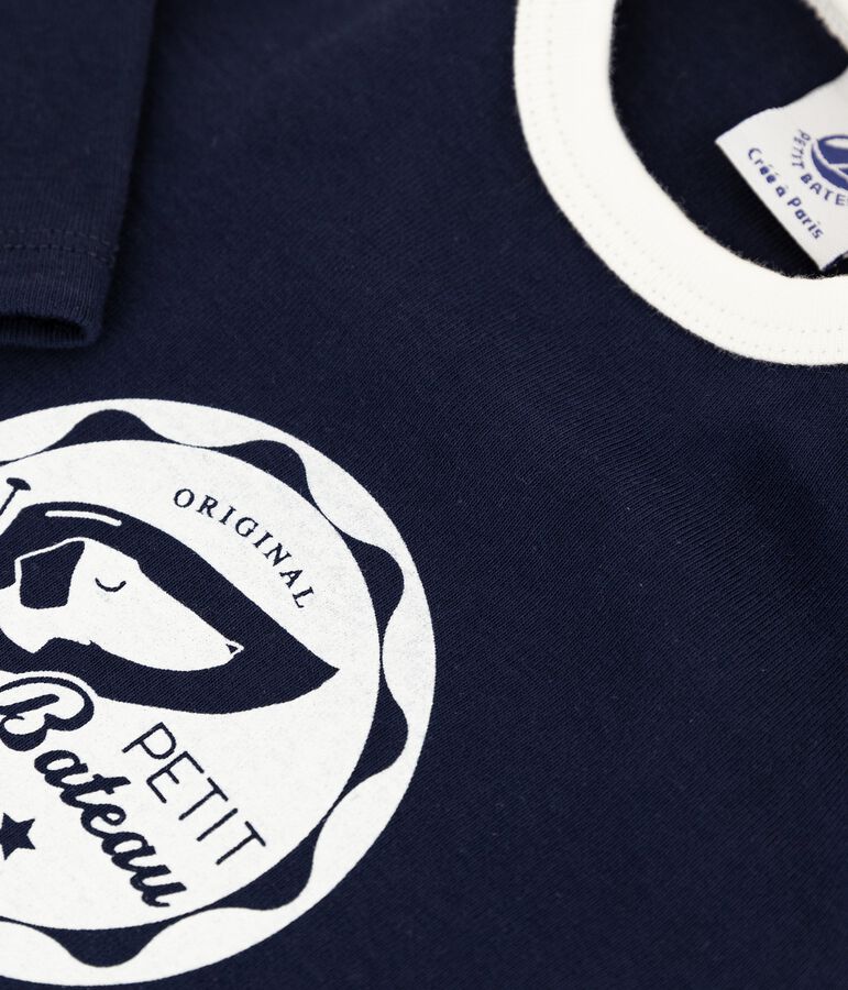 Tee-shirt b&eacute;b&eacute; gar&ccedil;on bleu