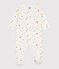Katoenen babypyjama met sterrenprint wit/multicouleur