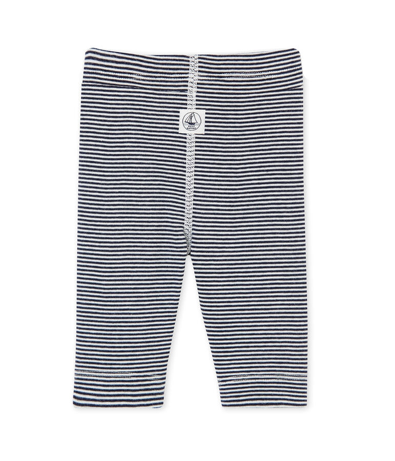 Legging b&eacute;b&eacute; mixte ray&eacute; milleraies bleu/blanc